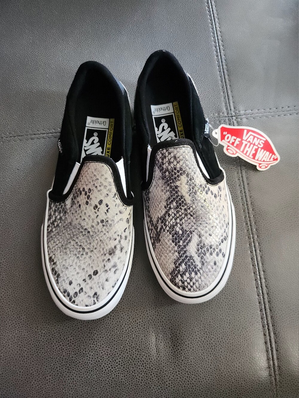 Women's Vans Classic Slip-On Snakeskin Size 7